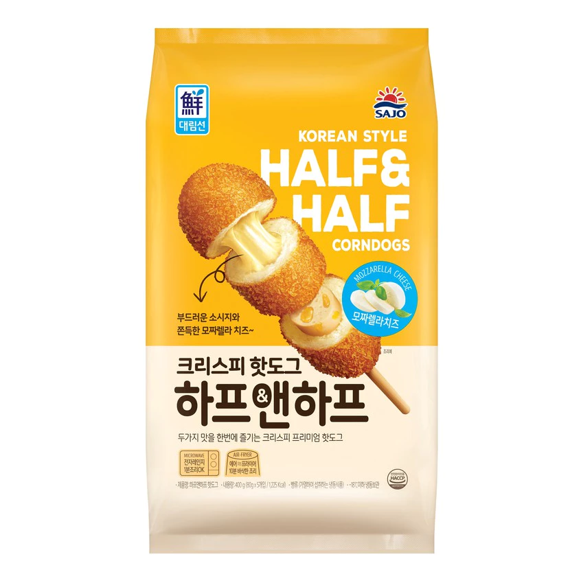 Korean Crispy Corndog (Mozzarella/Half & Half) - 5 Pcs - Image 2